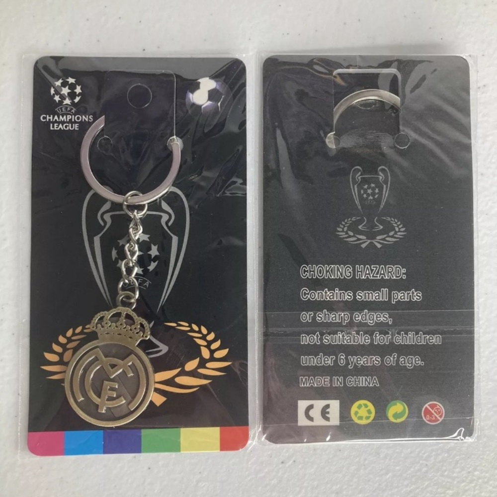 Real Madrid Keychain Metal New UCL
